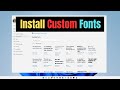 How to Add Custom Fonts to Windows 10/11 | Install Fonts Easily ✨