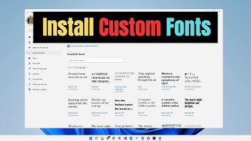 How to Add Custom Fonts to Windows 10/11 | Install Fonts Easily ✨