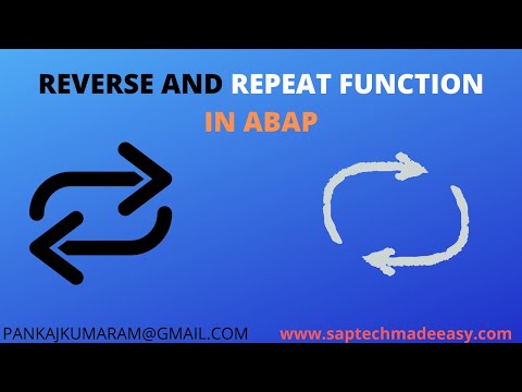 Reverse and Repeat Function in ABAP