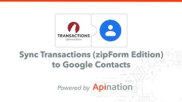 Connect Transactions (zipForm Edition) to Your Smartphone using Google Contacts