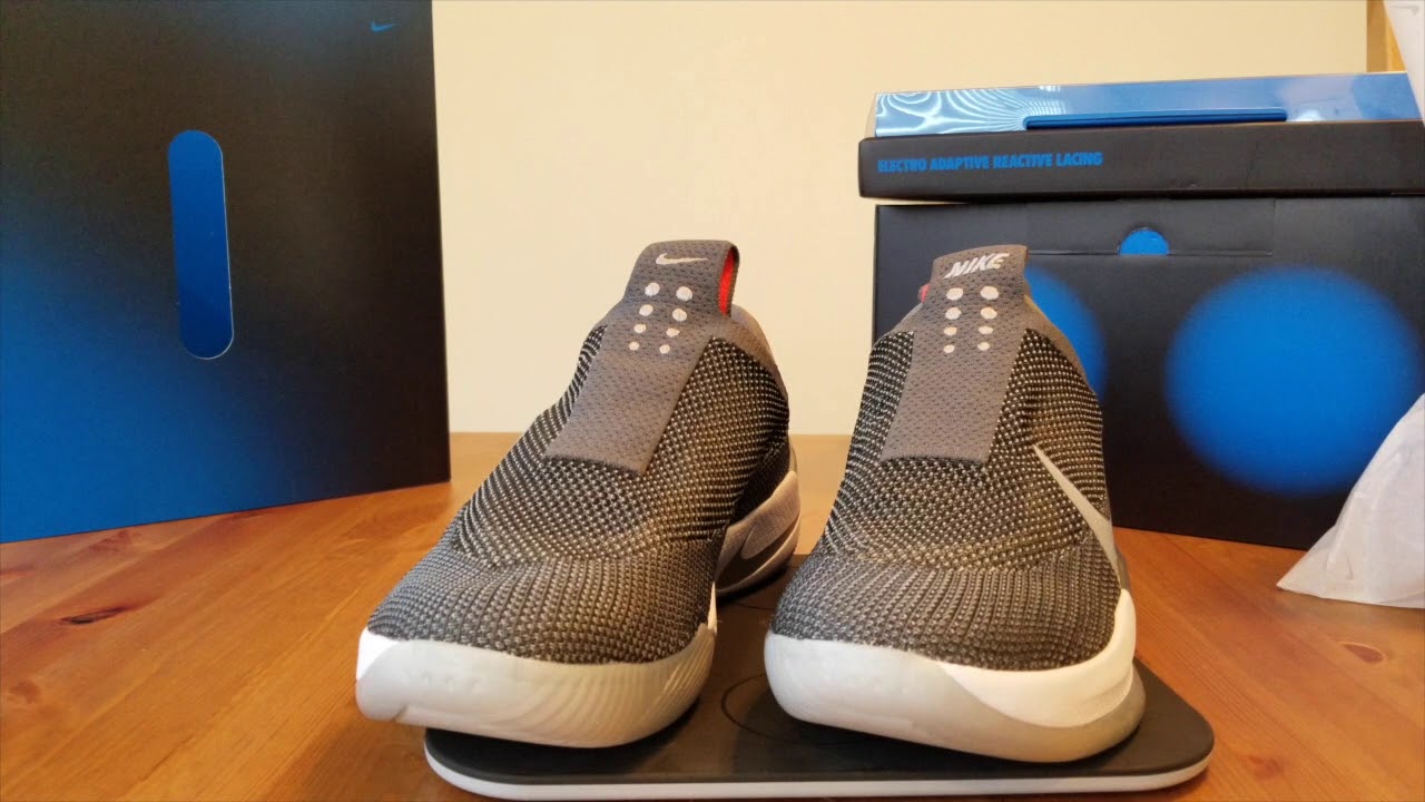 nike adapt dark grey