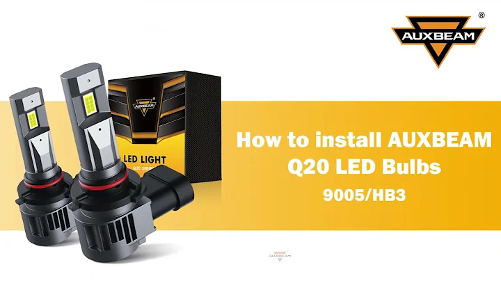How to install 9005 HB3 LED Headlight Bulbs Auxbeam® Q20 Series