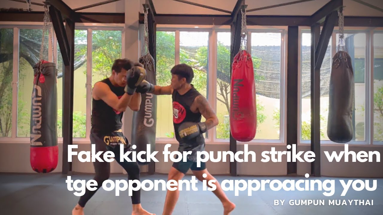 ep.4.2หลอกเตะแล้วต่อยหมัด Fake kick for punch strike when tge opponent