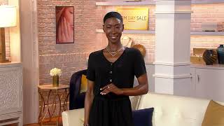 JAI Sterling Silver Cushion Gemstone Hammered Ring on QVC