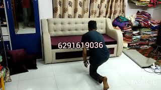 Kolkata available sofa cum bed space saving sofa size 6/6 wooden & plywood Mix call #6291619036