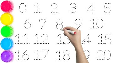 Learn How to Write & Read 1234 Numbers 1 to 20 easy for Beginners - Ks Art