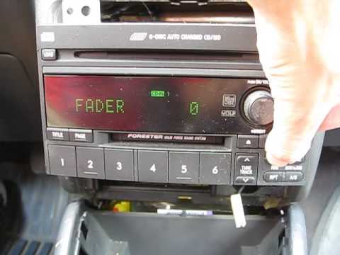 2005 Subaru Forester STi Factory Radio - YouTube 2005 subaru forester stereo wiring 