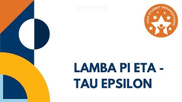 Lamba Pi Eta - Tau Epsilon Chapter