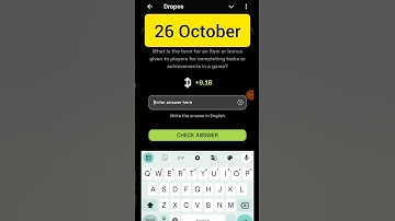26 October Dropee question of the day | Dropped question of the day | Dropped daily question #dropee