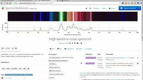 Calibrating overview in Spectral Workbench 2 | Public Lab