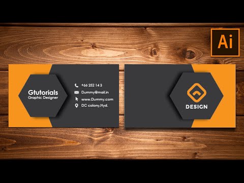 Design business card in Adobe Illustrator | Adobe illustrator tutorial 2020 telugu tutorial easy way