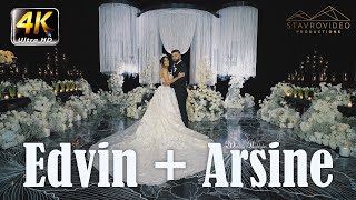 Edvin + Arsine&#39;s Wedding 4K UHD Highlights at Caesars hall st Leon Church and Pasadena City Hall