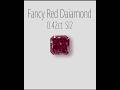 『Fancy Red 0.42ct』「奇跡の赤」その名にふさわしい、至高の輝き