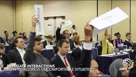 Delegate Interactions: How to Address Uncomfortable Situations | SRMUN