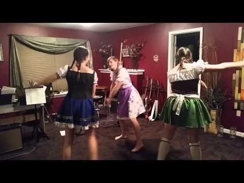 Retro German dancing.