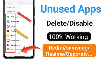 unused apps disable/uninstall | mobile ke apps ko kaise disable or uninstall kare