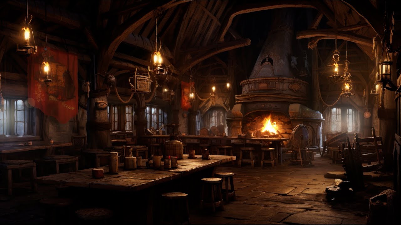 Lord of the Rings | 🍺 Green Dragon Inn, Tavern Music \u0026 Ambience with @ASMRWeekly