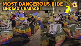 Dangerous Amusement Ride in Sindbad's Karachi Park 2024 [4K HDR]