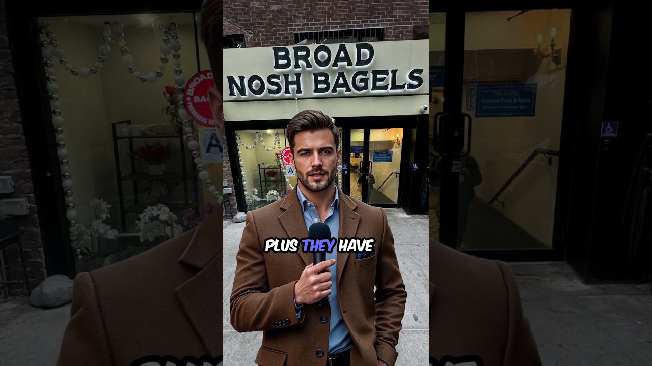 Locals Swear By These Bagels! Google’s Top-Rated in NYC! #shorts #bagel #Breakfast #Coffee #BagelsNY Broad Nosh Bagel Deli Catering NYC