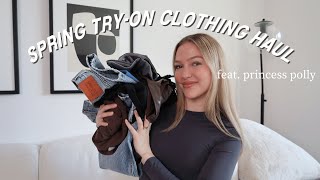 spring try-on clothing haul with princess polly | maddie cidlik