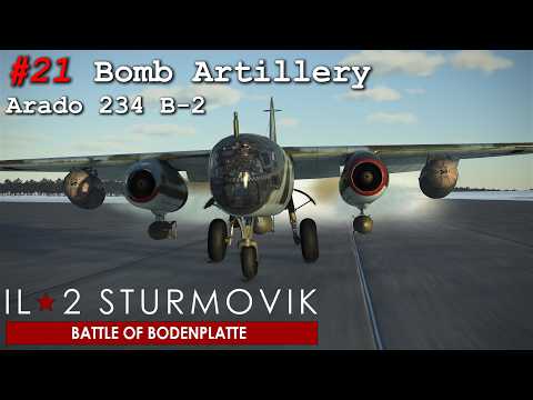 Arado AR 234 "Blitz" Bomb Artillery near Bavaux | IL2 Great Battles - Bodenplatte | Career Mode #21