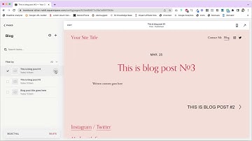 How to add categories in Squarespace