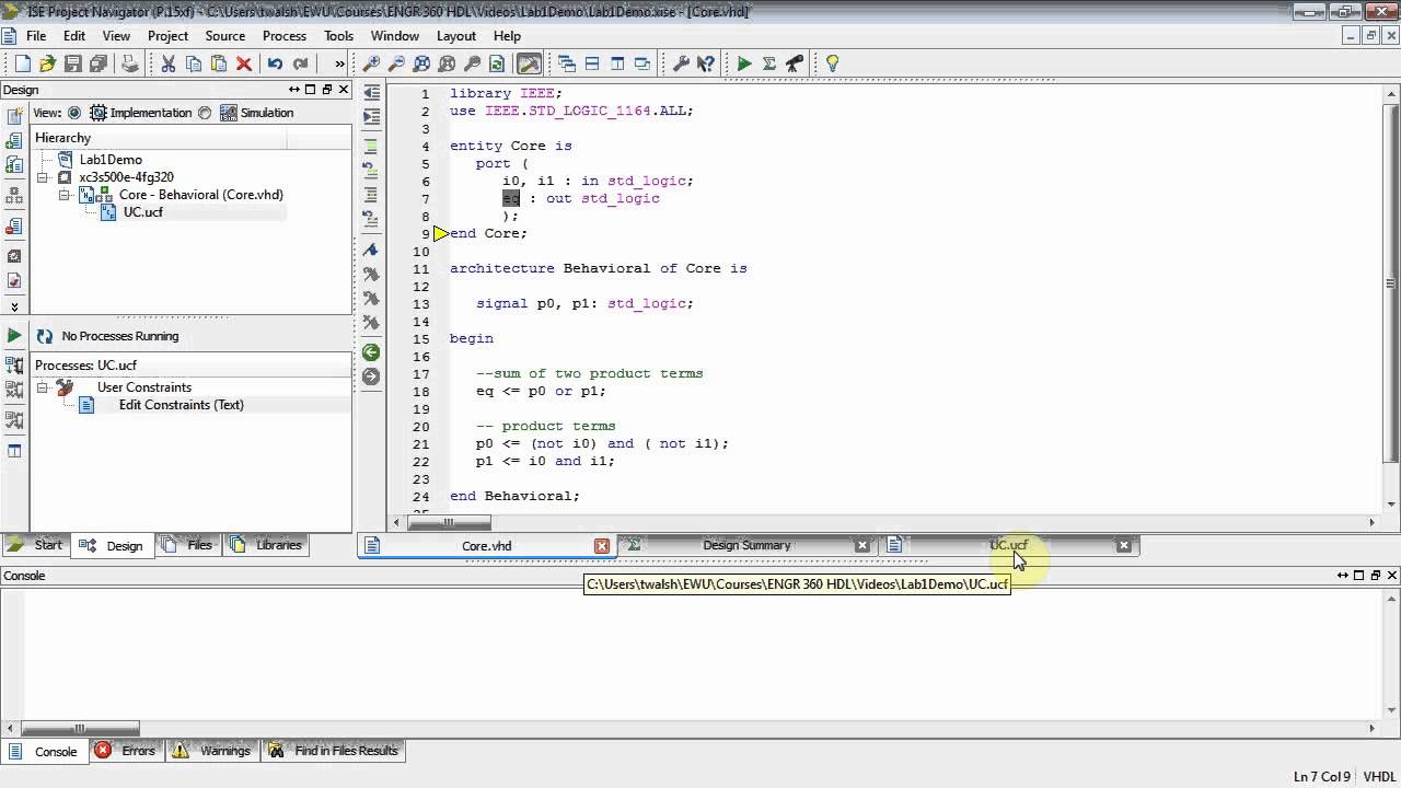 vhdl-lab-1-one-bit-comparator-youtube