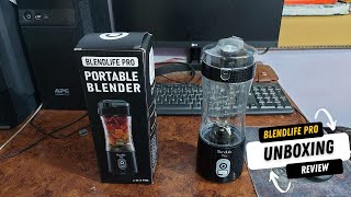 Blendlife Pro Blender Unboxing Review  On the Go Portable Blender