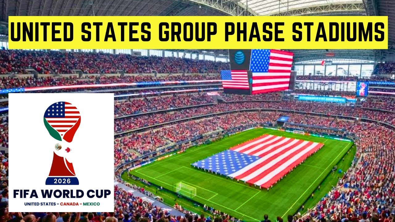 2026 World Cup Stadiums for Team USA Group Stage - YouTube