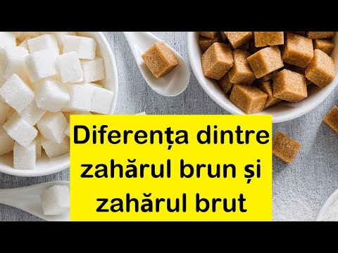 Video: Diferența Dintre Zahărul Alb și Zahărul Brut