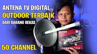 Cara membuat Antena tv digital outdoor sendiri dari barang bekas hasil terbaik