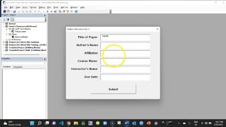 Pt 2: Using a form, bookmarks, and VBA in MS Word to fill a document.