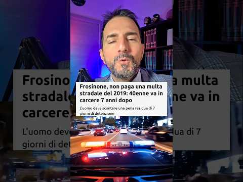 Video Sette giorni di carcere per non aver pagato una multa! Assurdo (non la notizia, il titolo)