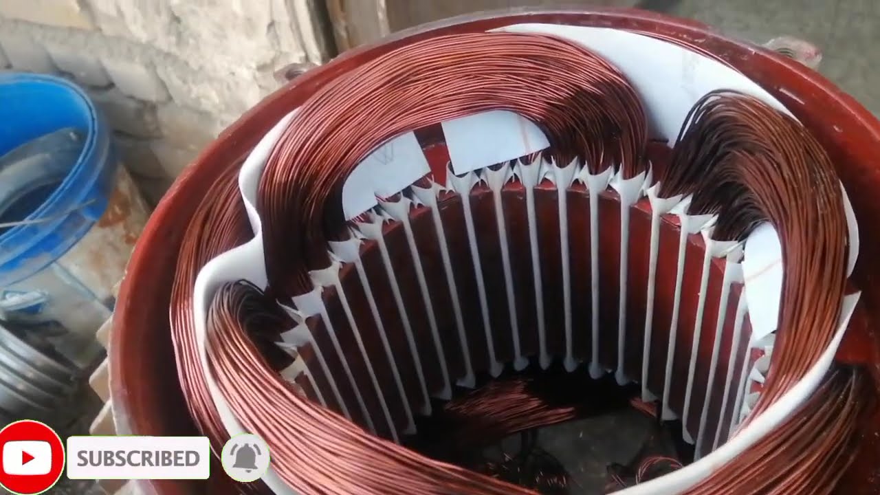 3phase motor/15 hp motor winding/1450 rpm/36 slot/full video and diagram connection