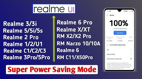 Any Realme Device Super Power Saving Mode Android 10 Feature | Super Power Saving Mode Enable Realme