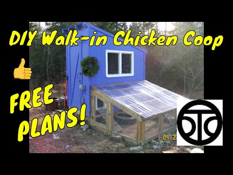 DIY Walk-in Chicken Coop (FREE PLANS!)