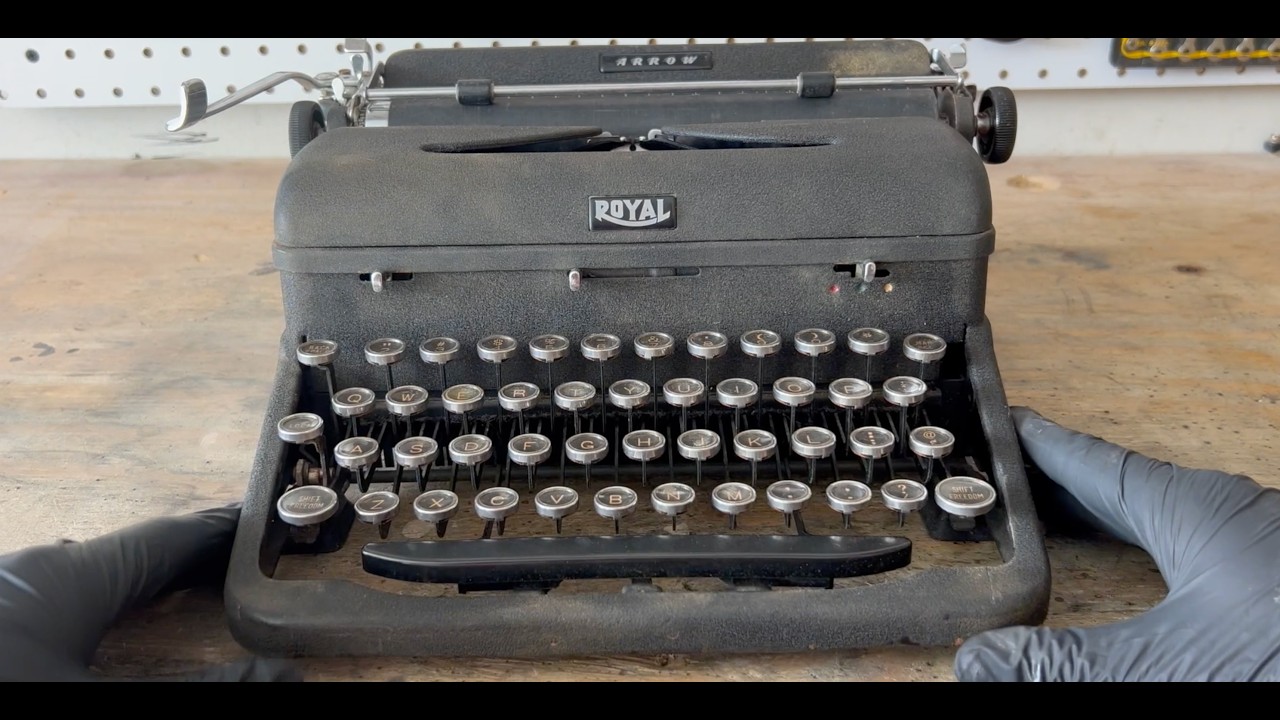 Restoring a 1939 Royal Arrow Manual Typewriter