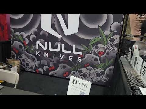 Check out the Null Knives booth from Blade West
