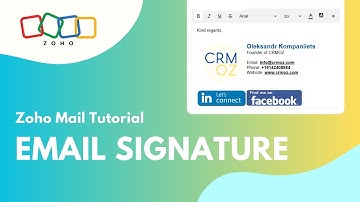 How to Set UP Email Signatures in Zoho Mail | Quick Tutorial