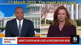 Dow falls almost 900 points as Trump declines to rule out Possible recession