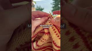 There’s nothing better than knitting with a view! #knitting #knitter #knit