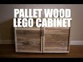 Pallet Wood LEGO Cabinet