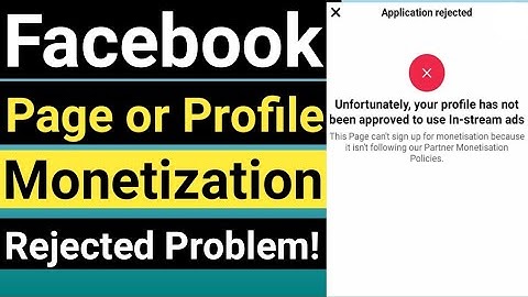 Facebook Page or Profile In Stream Ads Monetization Rejected Problem😭|Monetization Rejected Facebook