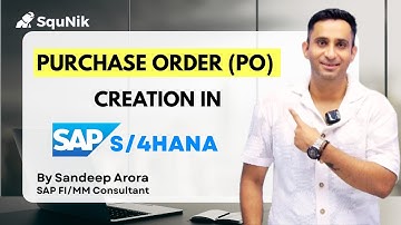 How to Create Purchase Order in SAP S4 Hana with full information | SquNik