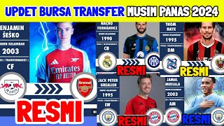 RESMI‼️UPDET BURSA TRANSFER MUSIM PANAS 2024/2025 - ARSENAL - INTER MILAN - BAYERN MUNCHEN -MAN CITY