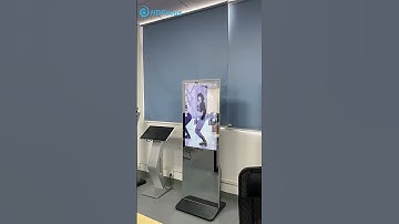 Floorstanding Magic Mirror Kiosk Digital Signage #hdfocus #digitalsignage