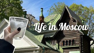 Moscow spring vlog 🌿 Fabulous Vasnetsov Museum, Gothic bar, ancient metro, cozy life - walk 4K