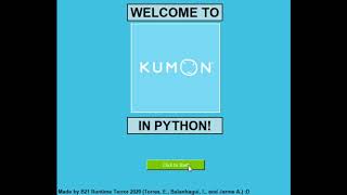 RunTime Terror Commercial (Kumon in Python)