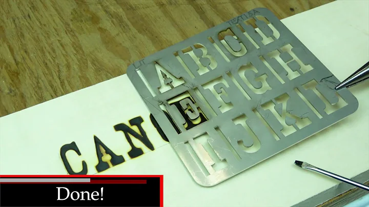 Text Alignment - Wood Burning Stencils