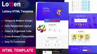 Lotten - Lottery HTML Template | Themeforest Website Templates and Themes